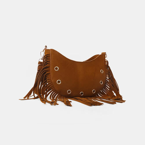 Fringe Detail Crossbody Bag BLUE ZONE PLANET