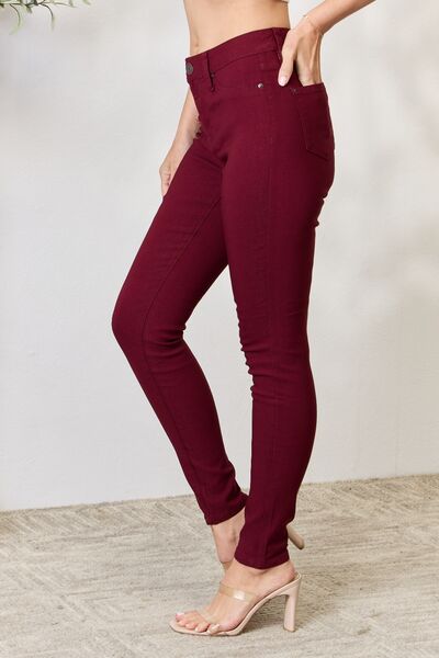 Blue Zone Planet | YMI Jeanswear Hyperstretch Mid-Rise Skinny Jeans BLUE ZONE PLANET