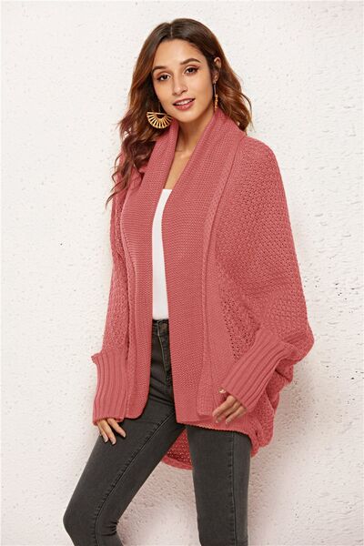 Open Front Batwing Sleeve Cardigan BLUE ZONE PLANET