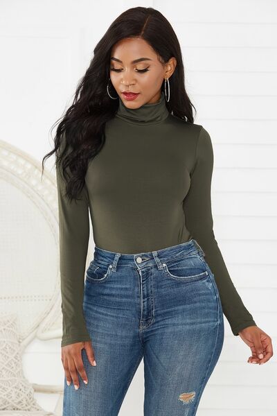 Blue Zone Planet | Turtleneck Long Sleeve Bodysuit BLUE ZONE PLANET