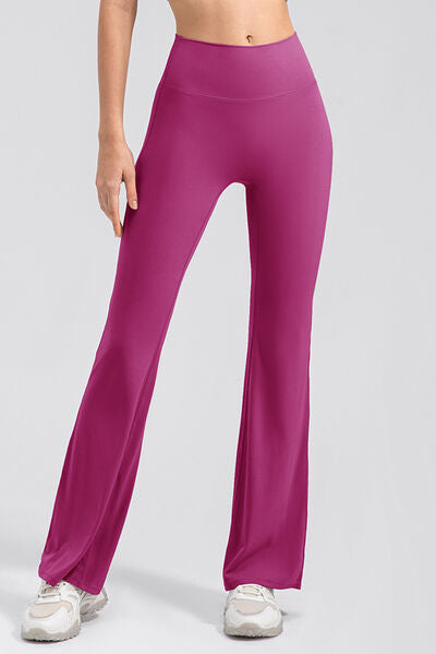 High Waist Straight Active Pants BLUE ZONE PLANET