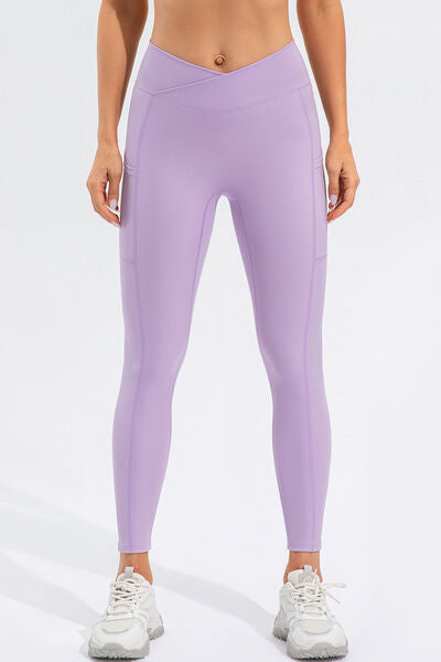 Blue Zone Planet | High Waist Active Leggings with Pockets BLUE ZONE PLANET