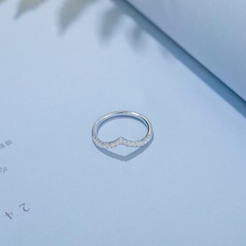 Moissanite 925 Sterling Silver Ring BLUE ZONE PLANET