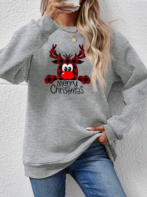 MERRY CHRISTMAS Graphic Sweatshirt BLUE ZONE PLANET