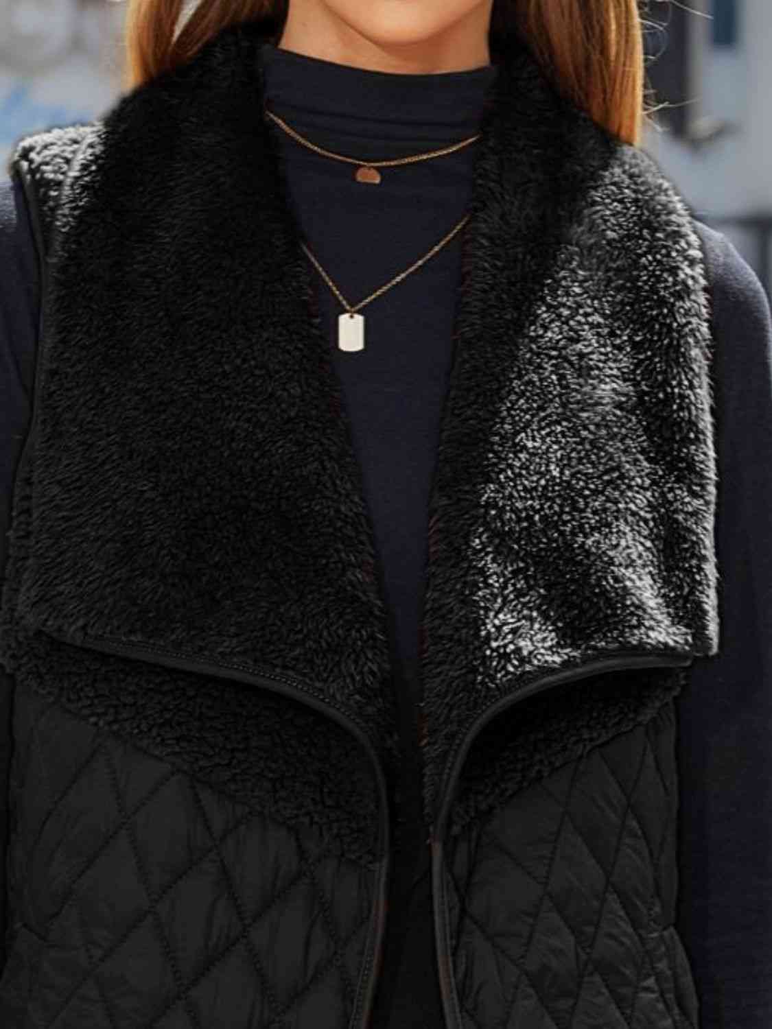 Open Front Collared Vest BLUE ZONE PLANET