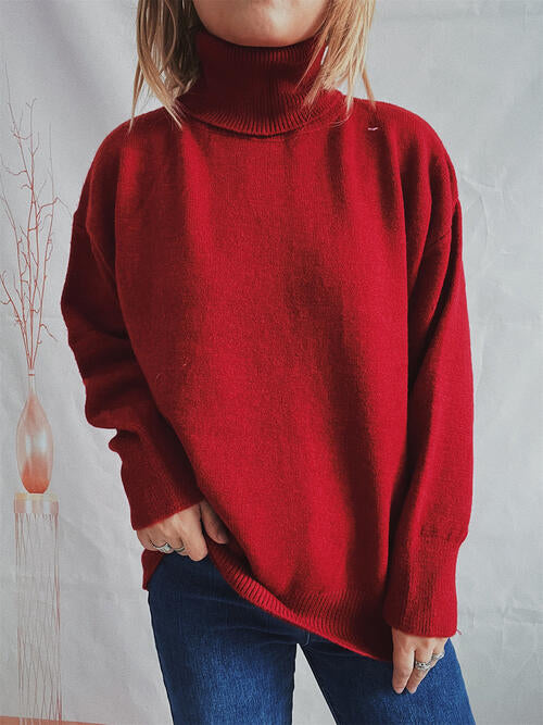 Blue Zone Planet | Turtleneck Long Sleeve Sweater BLUE ZONE PLANET