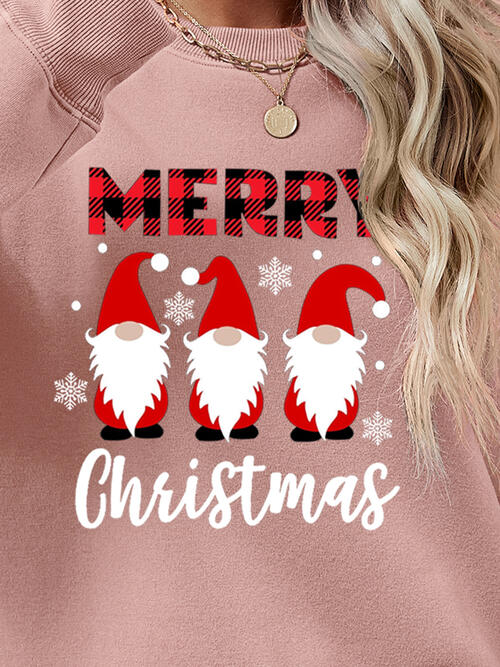 MERRY CHRISTMAS Long Sleeve Sweatshirt BLUE ZONE PLANET