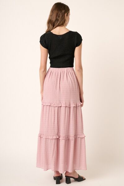 Mittoshop Drawstring High Waist Frill Skirt Trendsi