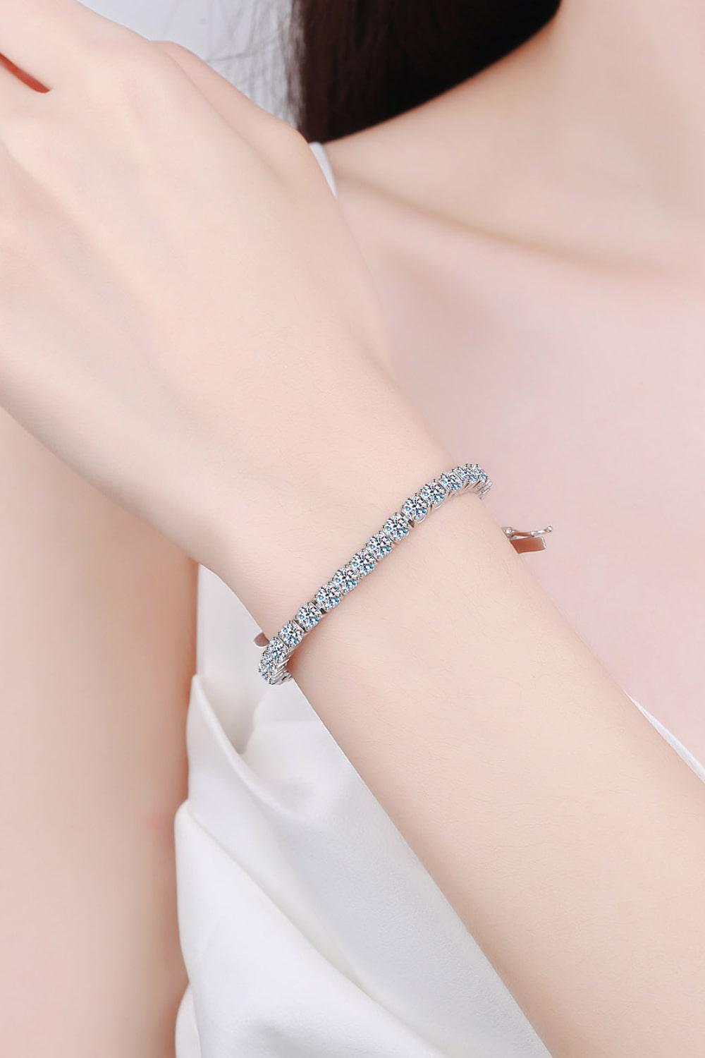 4.9 Carat Moissanite Bracelet BLUE ZONE PLANET
