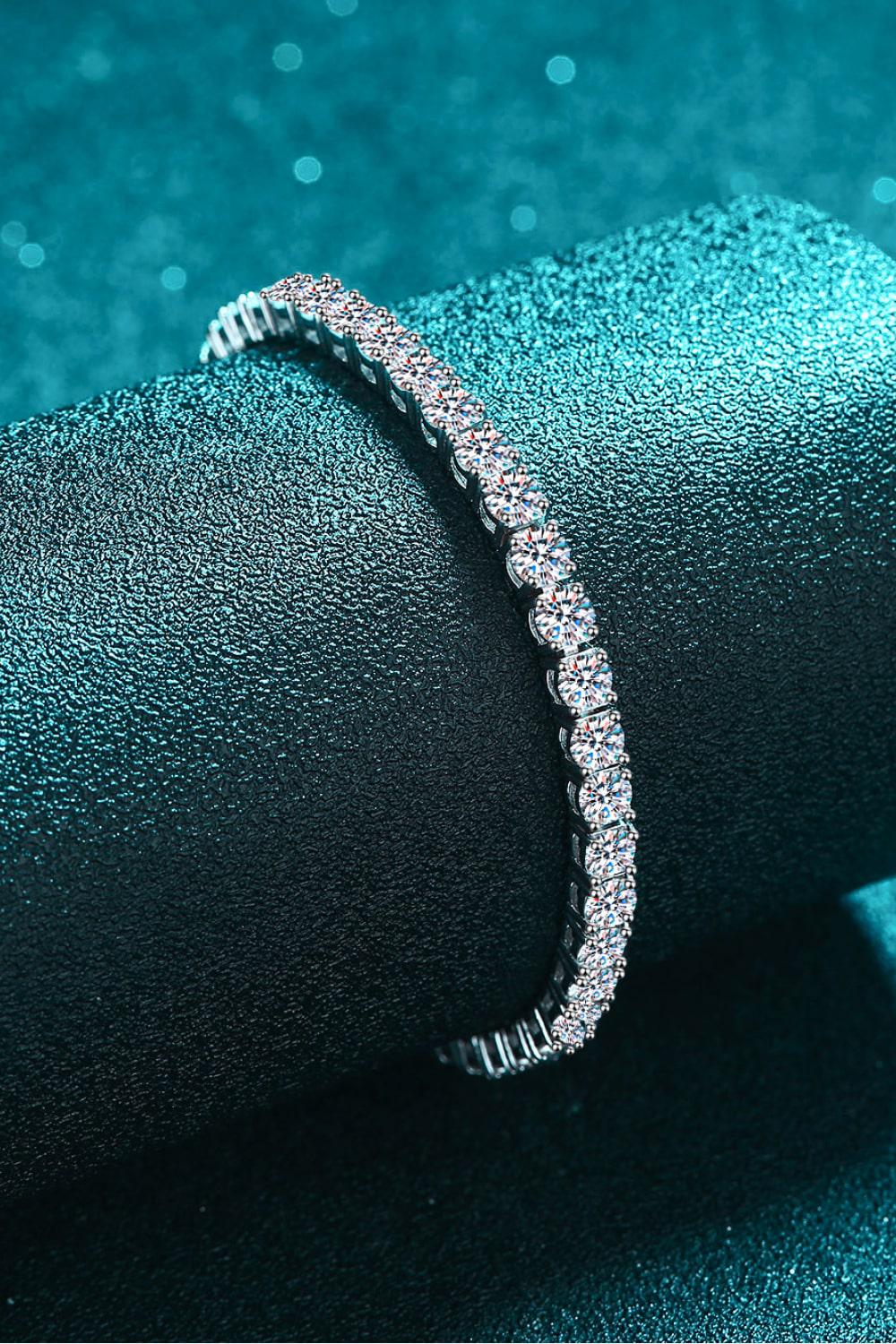 4.9 Carat Moissanite Bracelet BLUE ZONE PLANET