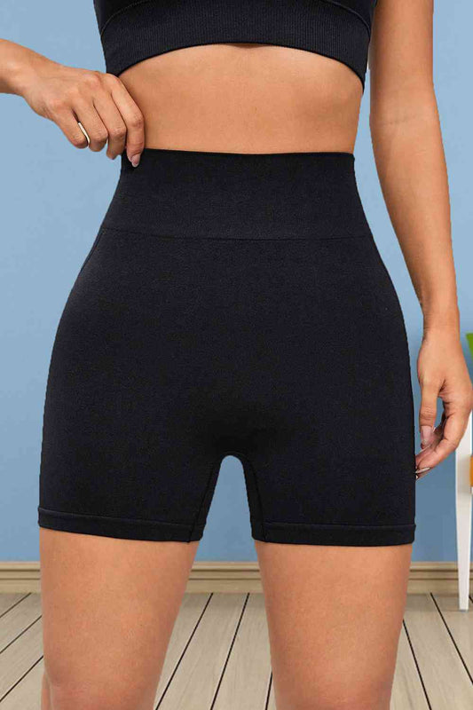 Wide Waistband Sports Shorts BLUE ZONE PLANET