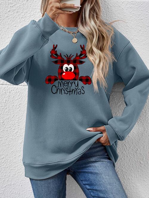MERRY CHRISTMAS Graphic Sweatshirt BLUE ZONE PLANET