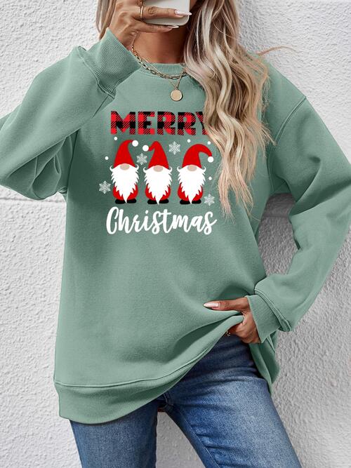 MERRY CHRISTMAS Long Sleeve Sweatshirt BLUE ZONE PLANET