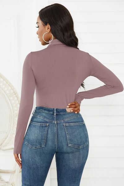 Blue Zone Planet | Turtleneck Long Sleeve Bodysuit BLUE ZONE PLANET