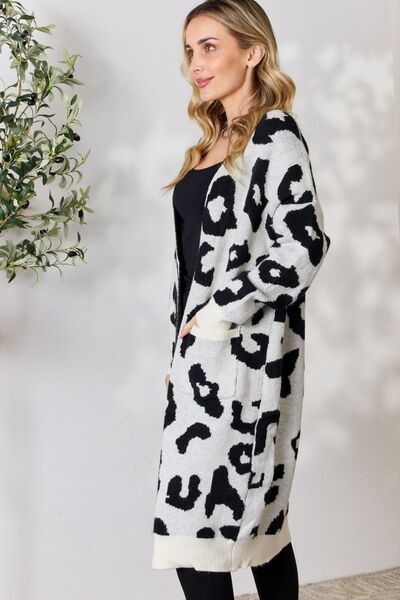 Blue Zone Planet | BiBi Leopard Open Front Cardigan BLUE ZONE PLANET