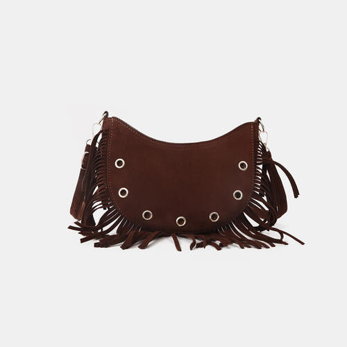 Fringe Detail Crossbody Bag BLUE ZONE PLANET