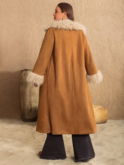 Blue Zone Planet | Plus Size Open Front Long Sleeve Coat BLUE ZONE PLANET