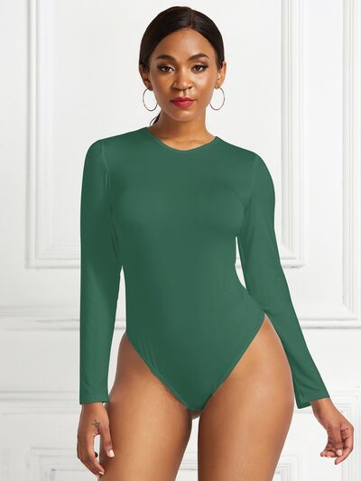 Blue Zone Planet | Round Neck Long Sleeve Bodysuit BLUE ZONE PLANET