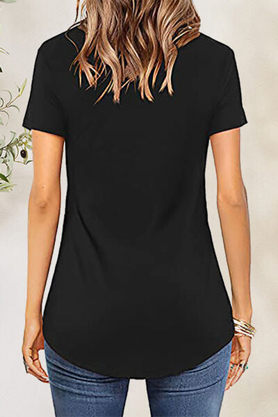 Blue Zone Planet | Crisscross Short Sleeve T-Shirt BLUE ZONE PLANET