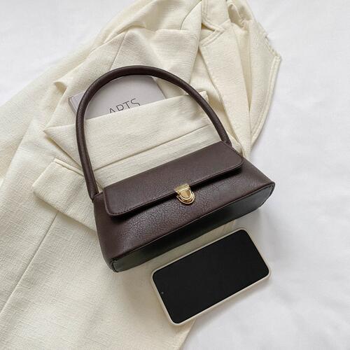 PU Leather Shoulder Bag BLUE ZONE PLANET