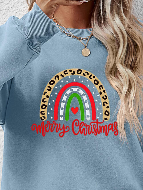 MERRY CHRISTMAS Graphic Sweatshirt BLUE ZONE PLANET