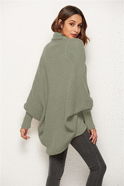 Open Front Batwing Sleeve Cardigan BLUE ZONE PLANET