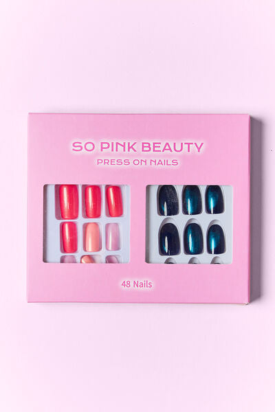 SO PINK BEAUTY Press On Nails 2 Packs Trendsi