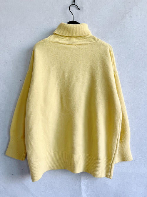 Blue Zone Planet | Turtleneck Long Sleeve Sweater BLUE ZONE PLANET