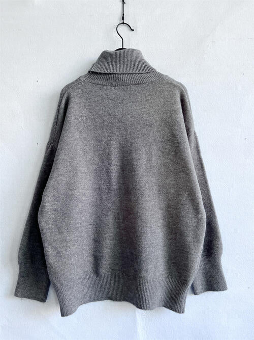 Blue Zone Planet | Turtleneck Long Sleeve Sweater BLUE ZONE PLANET