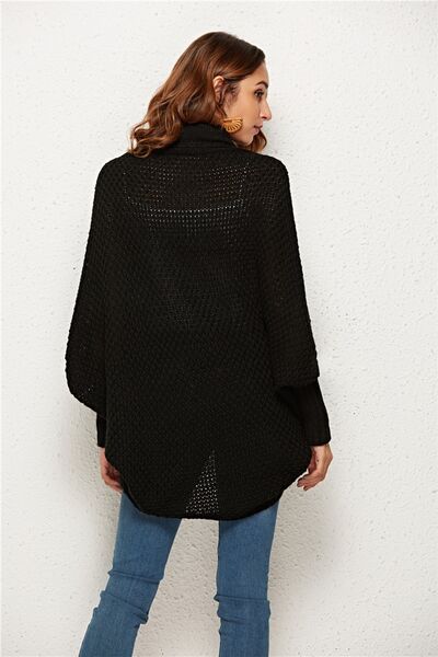 Open Front Batwing Sleeve Cardigan BLUE ZONE PLANET