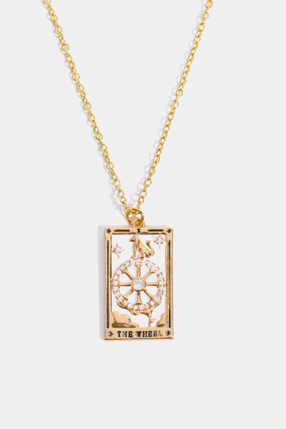 Tarot Card Pendant Stainless Steel Necklace BLUE ZONE PLANET