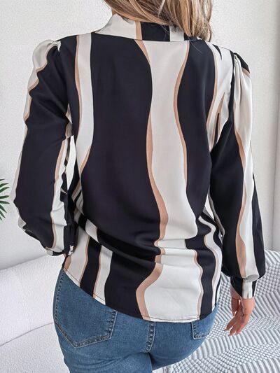 Blue Zone Planet | Printed Button Up Long Sleeve Shirt BLUE ZONE PLANET