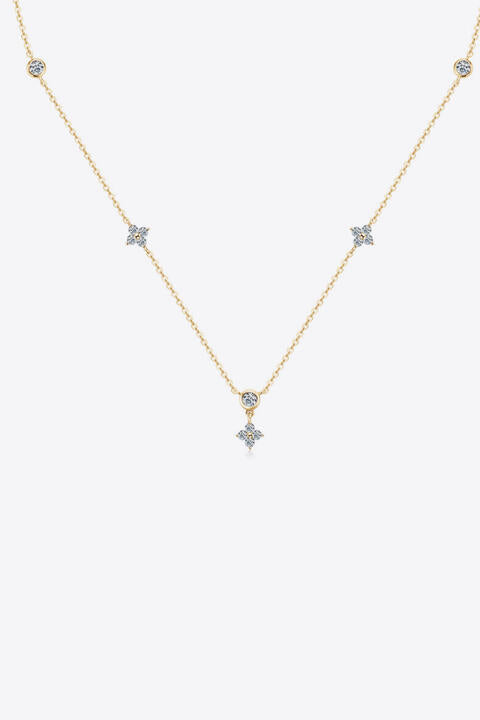 Moissanite 925 Sterling Silver Necklace BLUE ZONE PLANET