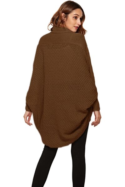 Open Front Batwing Sleeve Cardigan BLUE ZONE PLANET
