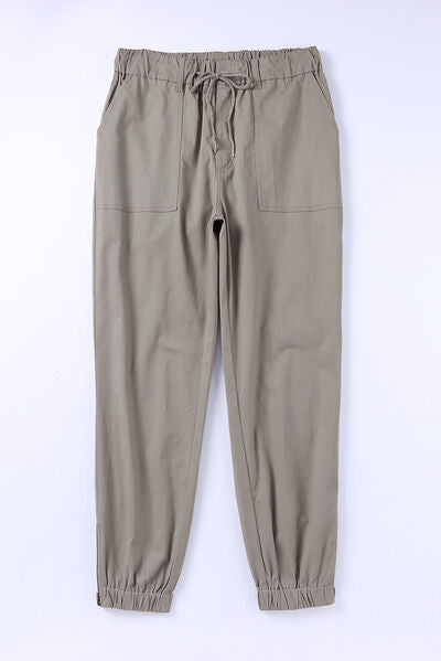 Blue Zone Planet | Drawstring Side Zip Joggers BLUE ZONE PLANET