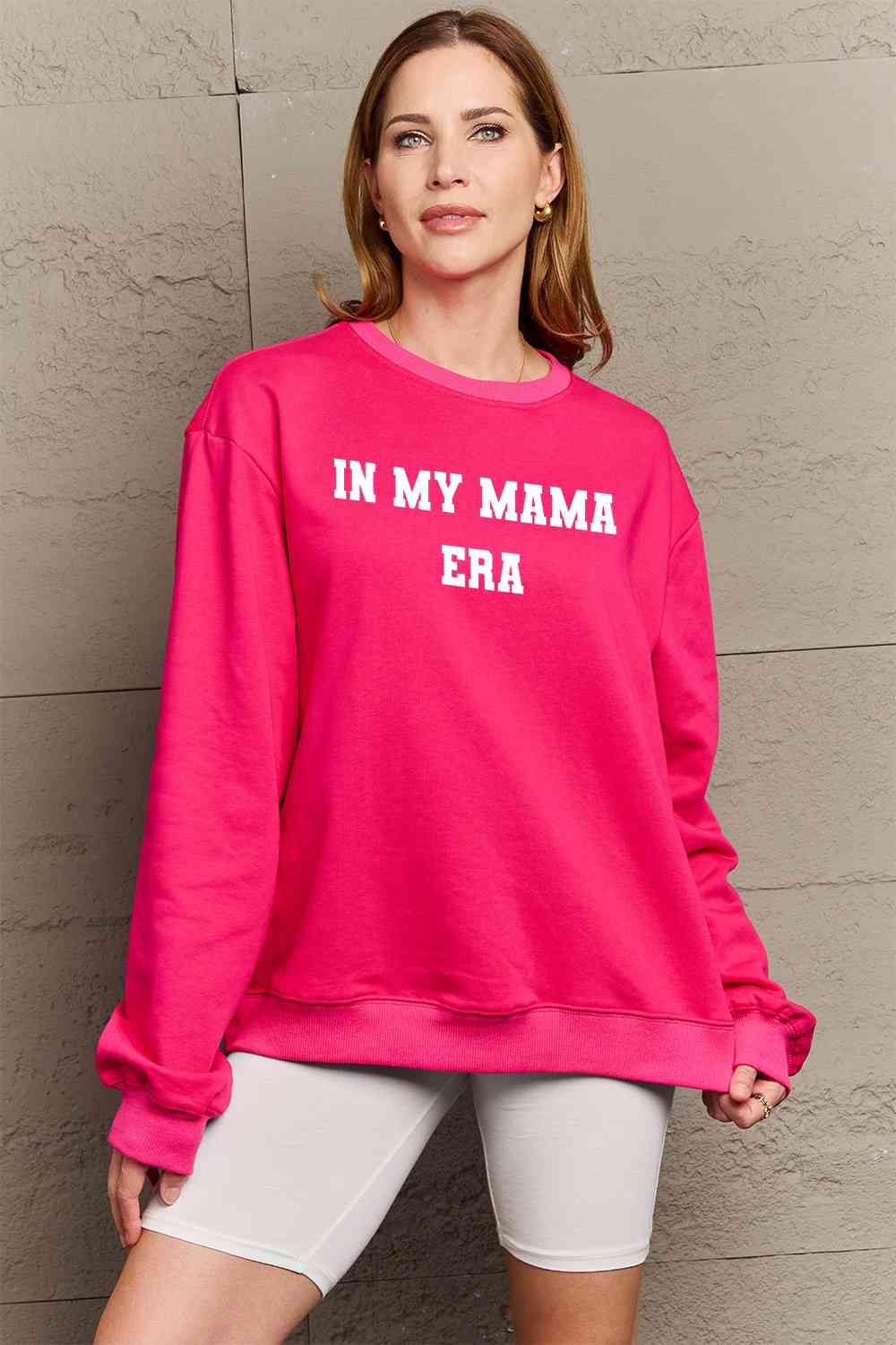Blue Zone Planet | Simply Love Full Size IN MY MAMA EAR Graphic Sweatshirt BLUE ZONE PLANET