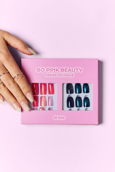 SO PINK BEAUTY Press On Nails 2 Packs Trendsi
