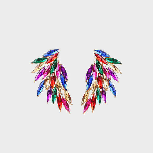 Alloy Acrylic Wing Earrings BLUE ZONE PLANET