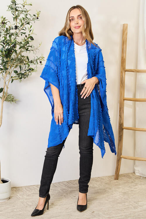 Justin Taylor Open Front Cardigan BLUE ZONE PLANET