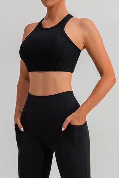 Round Neck Racerback Active Tank BLUE ZONE PLANET