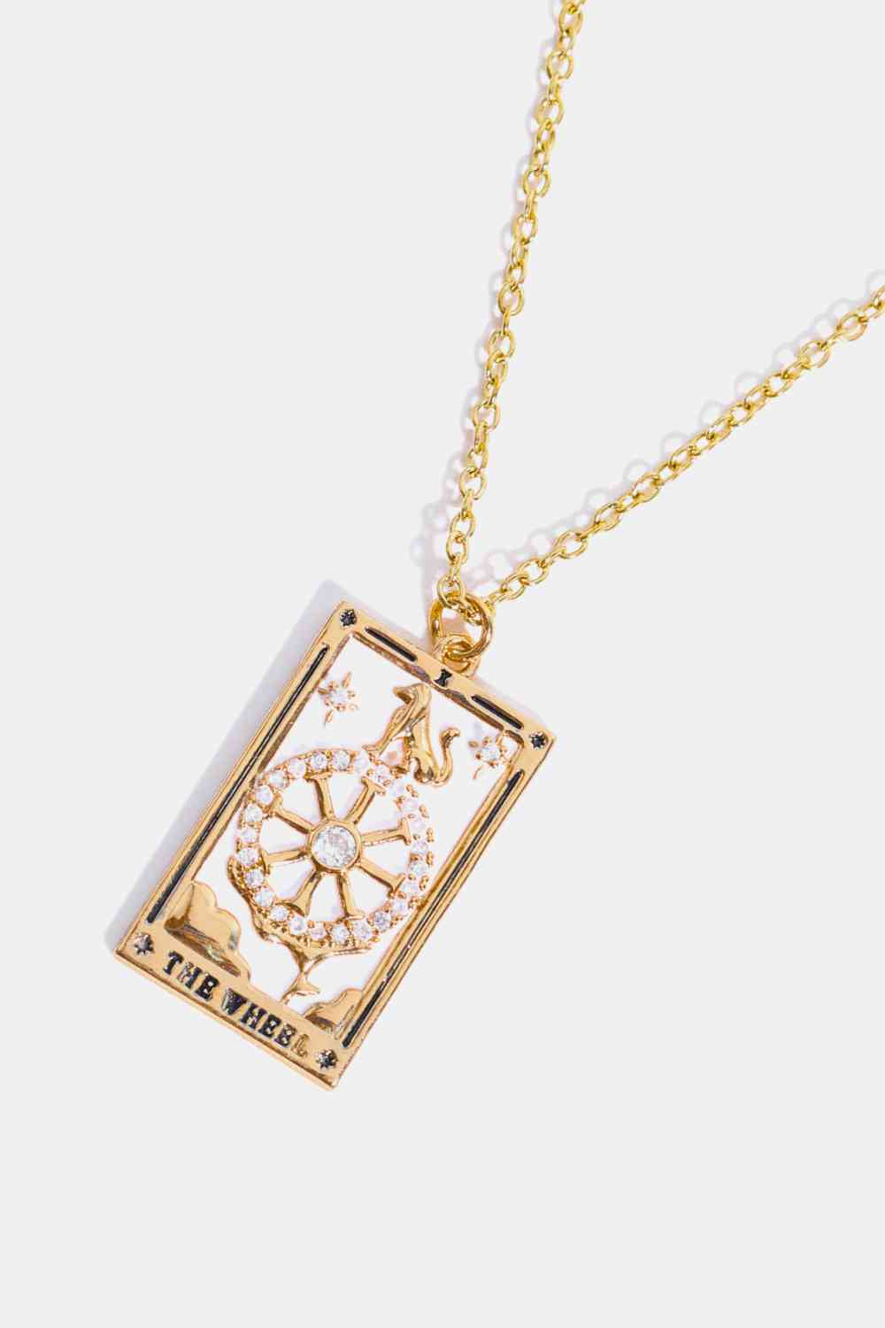 Tarot Card Pendant Stainless Steel Necklace BLUE ZONE PLANET