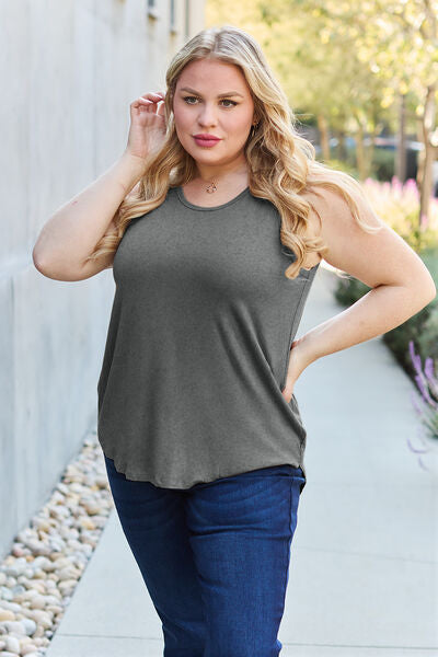 Blue Zone Planet | Basic Bae Full Size Round Neck Tank BLUE ZONE PLANET