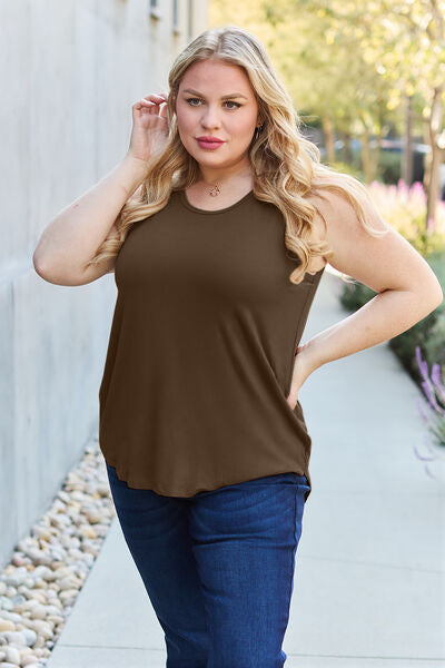 Blue Zone Planet | Basic Bae Full Size Round Neck Tank BLUE ZONE PLANET