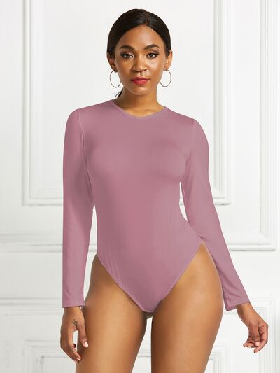 Blue Zone Planet | Round Neck Long Sleeve Bodysuit BLUE ZONE PLANET