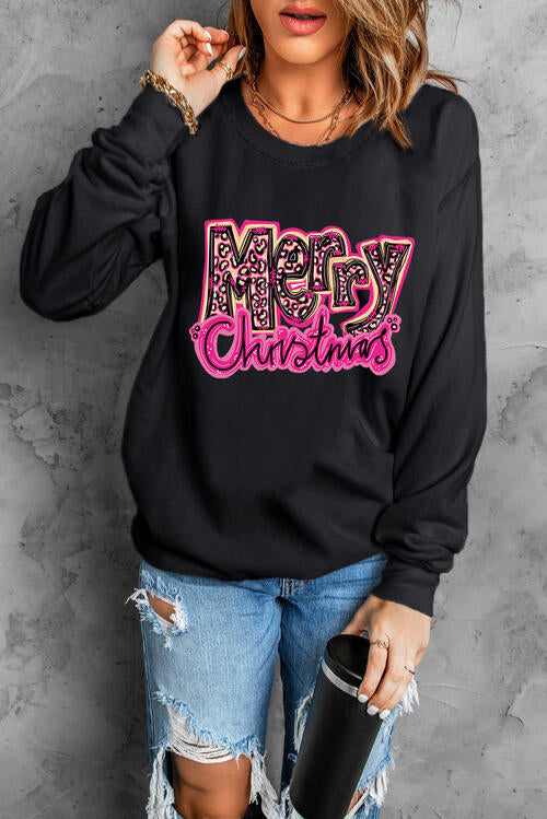 Blue Zone Planet | MERRY CHRISTMAS Long Sleeve Sweatshirt BLUE ZONE PLANET