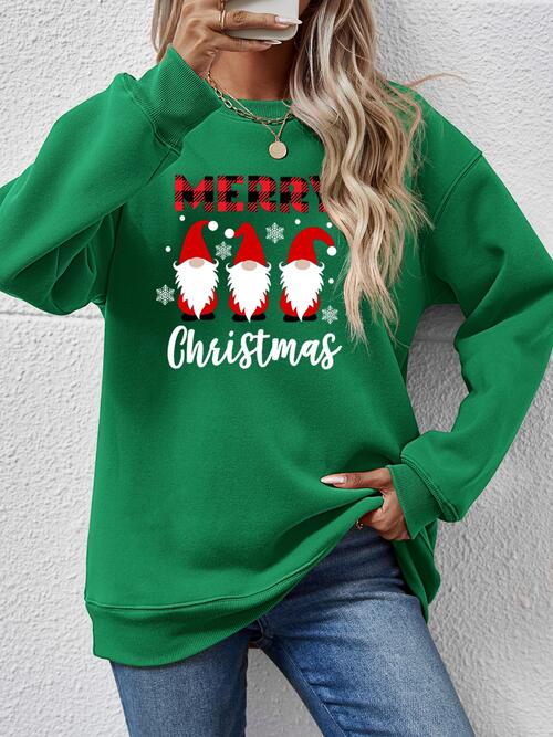 MERRY CHRISTMAS Long Sleeve Sweatshirt BLUE ZONE PLANET