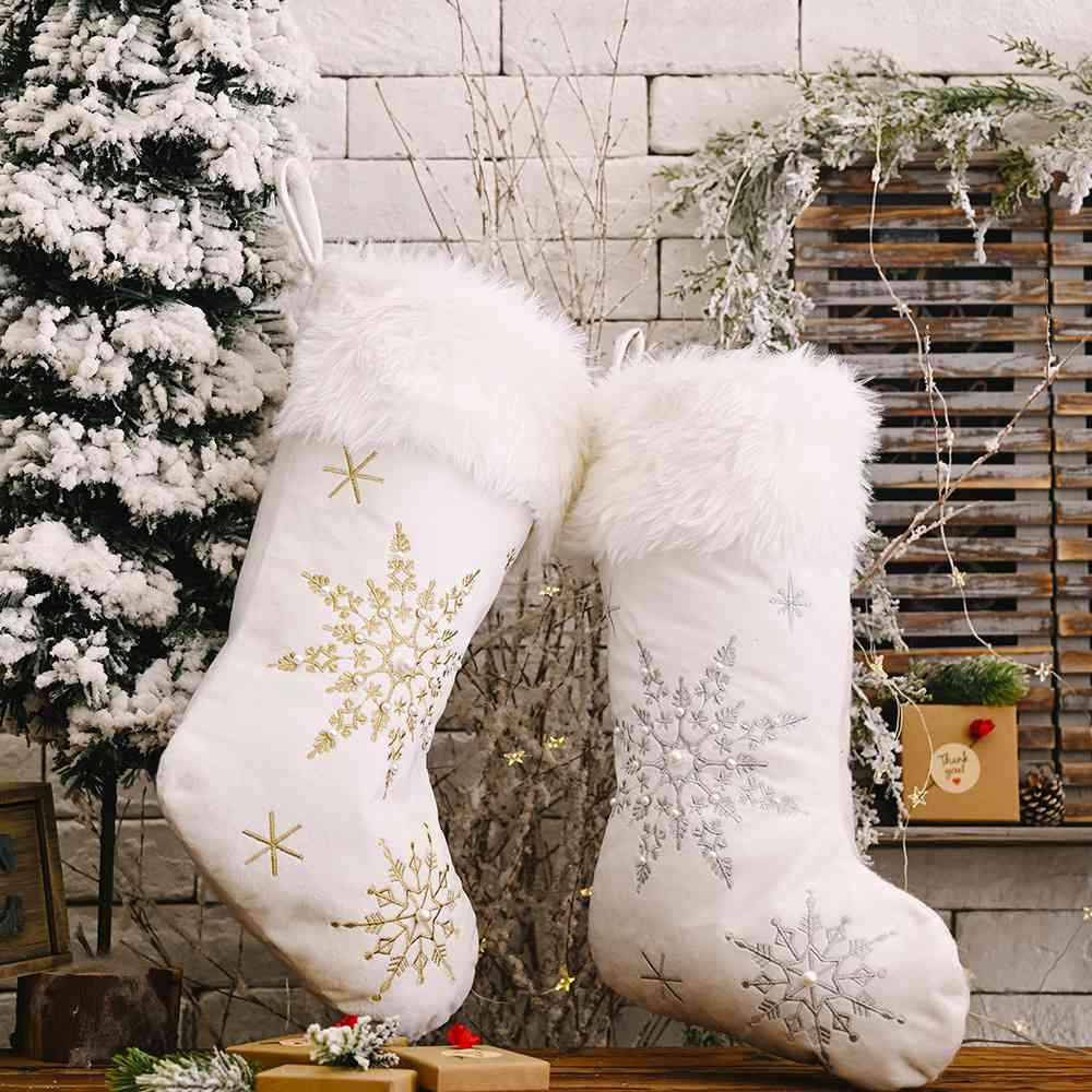 Blue Zone Planet | Snowflake Christmas Stocking BLUE ZONE PLANET