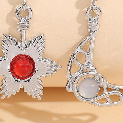 Beaded Alloy Earrings BLUE ZONE PLANET