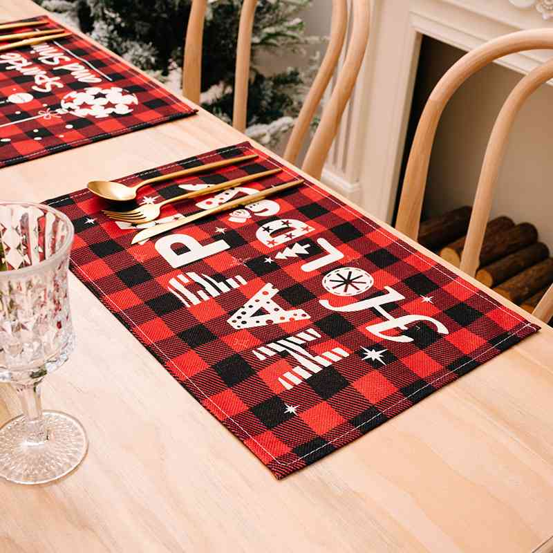 Blue Zone Planet | Assorted 2-Piece Plaid Placemats BLUE ZONE PLANET