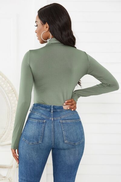 Blue Zone Planet | Turtleneck Long Sleeve Bodysuit BLUE ZONE PLANET